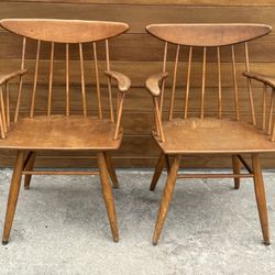 Two MCM RUSSEL WRIGHT FOR CONANT BALL Chairs 