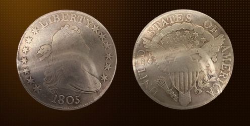 USA Draped Bust Half Dollar-Heraldic Eagle · 1805