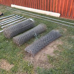 Chain Link Fence with Post & Accessories