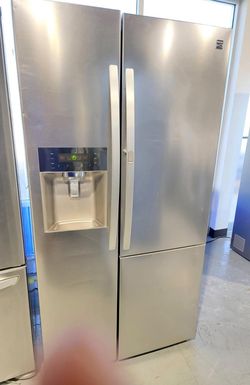 Kenmore Side By Side Stainless Steel Refrigerator Fridge
