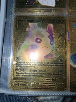 Morpeko V Gold Foil Pokémon Card