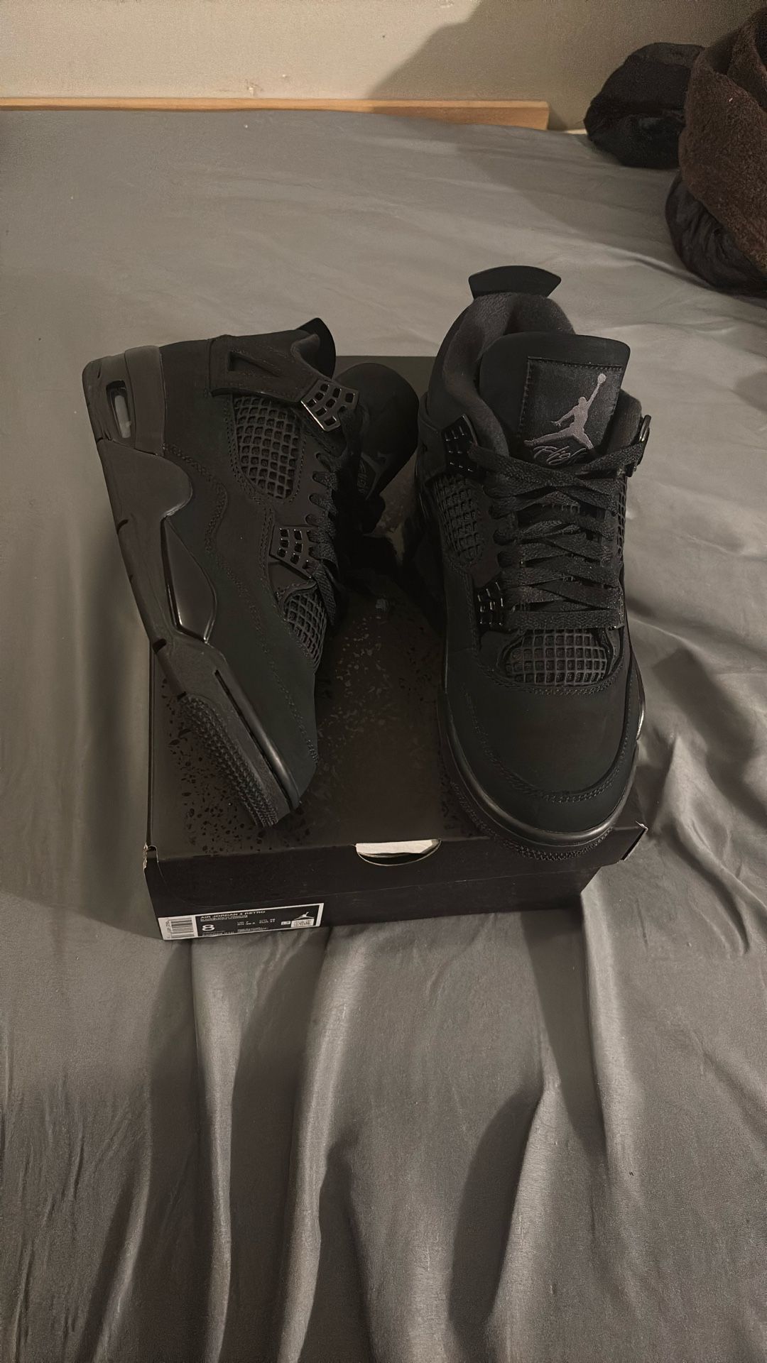 Jordan 4 Black Cat Size 8