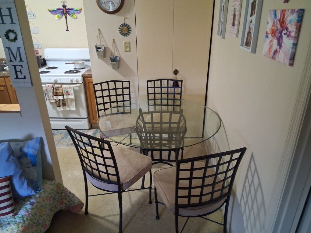 Glass Top Dining Room Table 