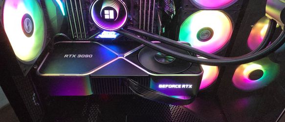 Nvidia GeForce RTX 3090 24 GB, Intel i9, 120 GB RAM, 3TB m.2 drives, Windows 11Pro Gaming PC Desktop