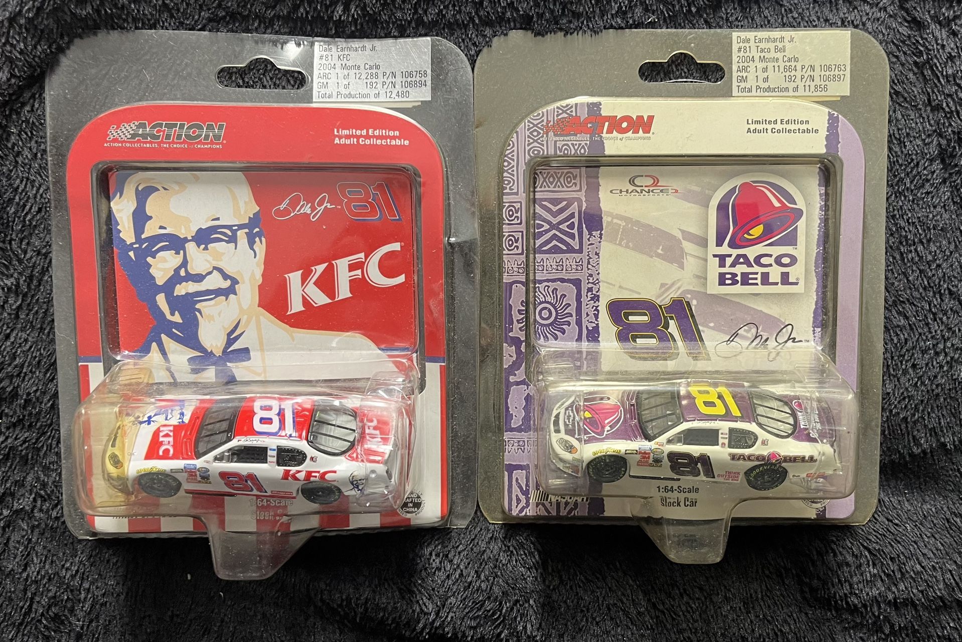 NEW - NASCAR Dale Earnhardt Jr. #81 Limited Edition KFC and Taco Bell 2004 Monte Carlo - Action 1:64 Diecast