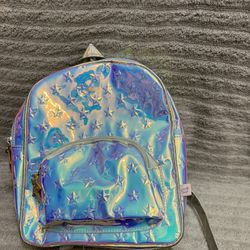 Girls Mini Backpack With Silver Stars 