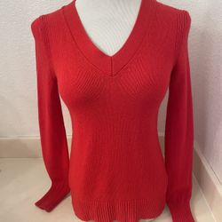 Banana Republic Cashmere Sweater, Red