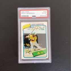 1980 Topps Rickey Henderson #482 PSA 6