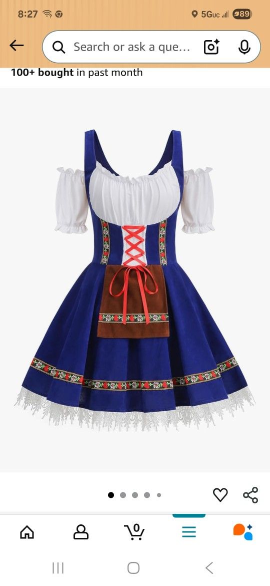 Oktoberfest Beer Girl Dress (SIZE LARGE)