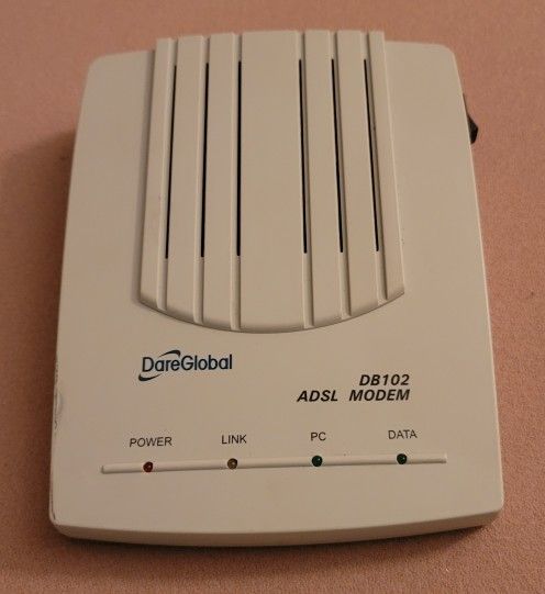 DARE DB102 Ethernet ADSL Modem w/cables! - $15 or best offer!