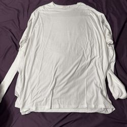 Hanes Men’s  White Long Sleeve T-Shirt Size 3XLT