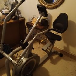 Sunny Health and Fitness Smart Recumbent Bike, Full Body Home Training w/ Arm/Leg Exercisers, Indoor Cycling Workout 