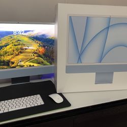 Apple iMac 24 " 2021 (256 GB SSD, Apple M1, 8GB, 8-Core GPU) Blue