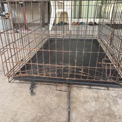 Dog crate -XL used outside, 