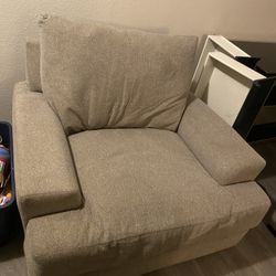 Oversized Sofa Chair And Ottoman $175 OBO