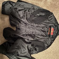 New Big And Tall Blk Riding Leather Jacket And  New Chaps