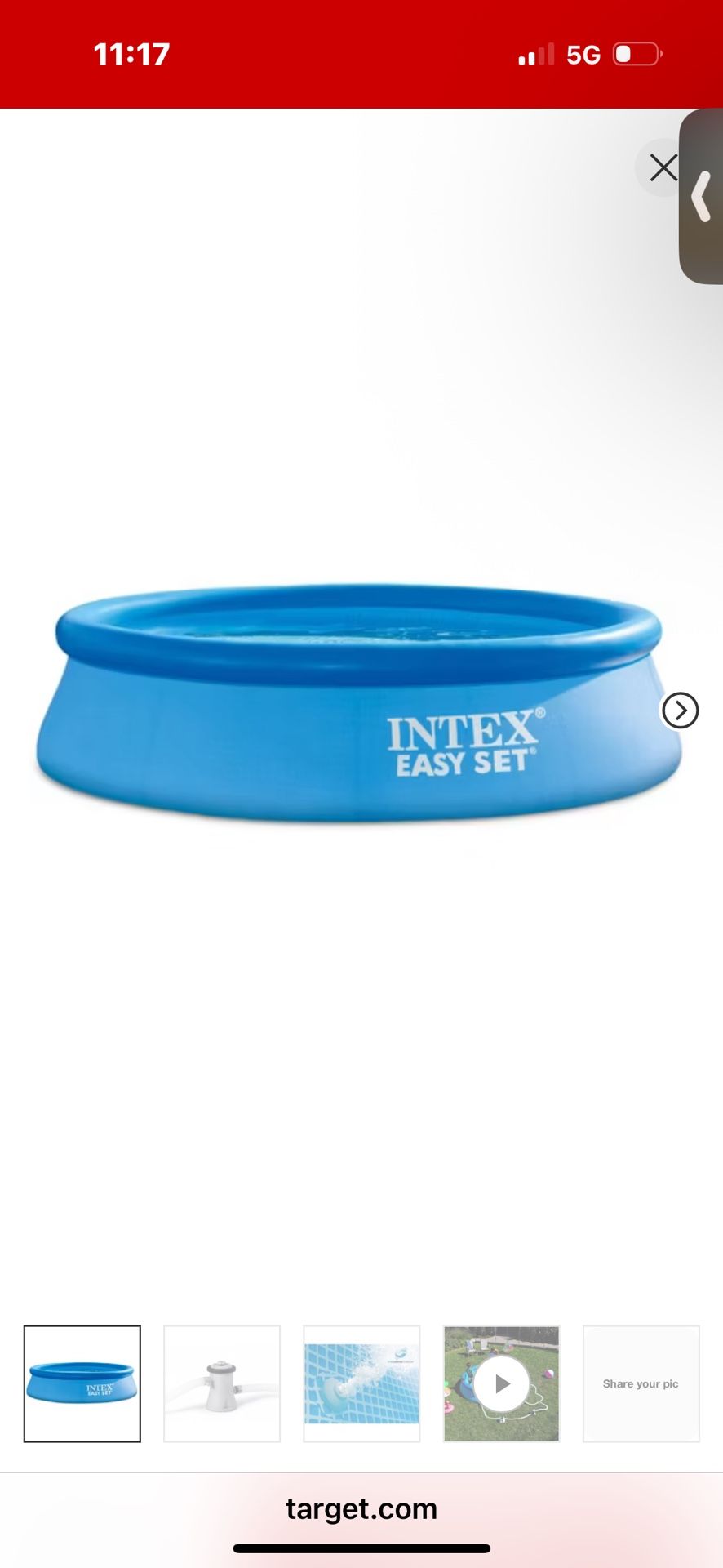 10x30 Inflatable Pool