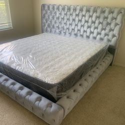$699 Brand New King Bed Frame With Mattress (Read Description Below)
