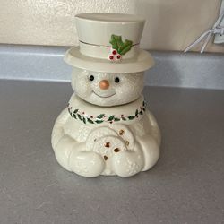 Lennox cookie jar snowman