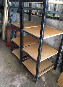 Heavy duty metal shelves