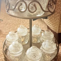 Base Giratoria Con 10  Especieros Fantasía Princess House 