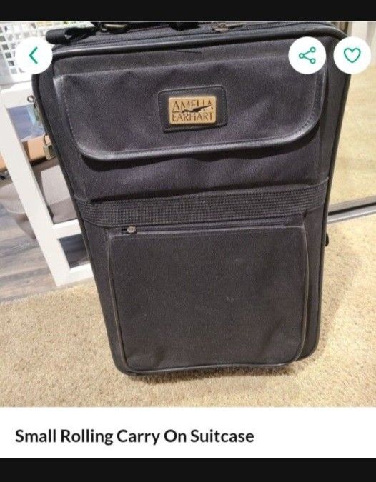 Small Black CARRY-ON suitcase CARRY-ON Clean