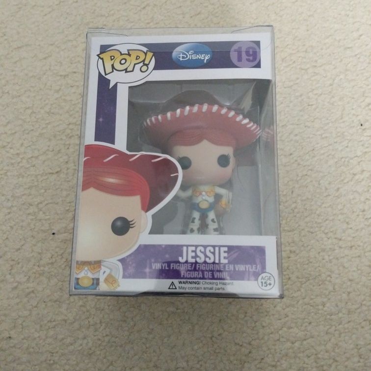 Funko Pop Jessie #19 Disney Toy Story Rare Vaulted Figure, Includes Free Pop Protector