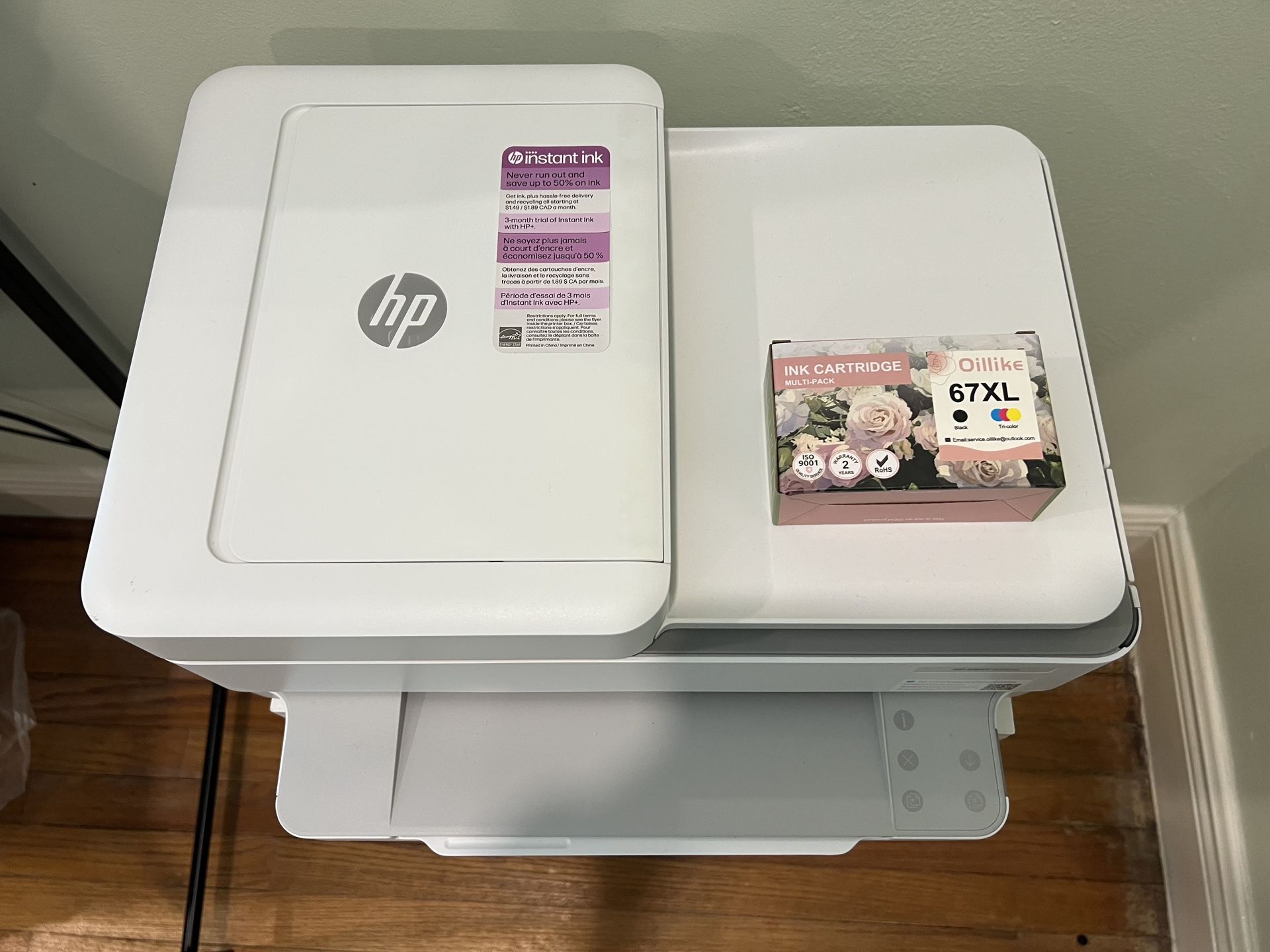 HP ENVY 6455e Wireless All-in-One Inkjet, White (Combo Set- Black & Tricolor Ink Cartridges Included)