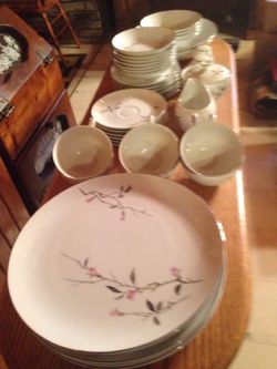 Fine china, cherry blossom