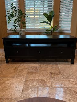 TV Stand Sold Wood 3 Draw IKEA HEMNES