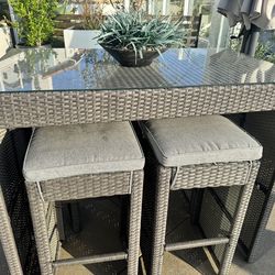 High top outdoor furniture