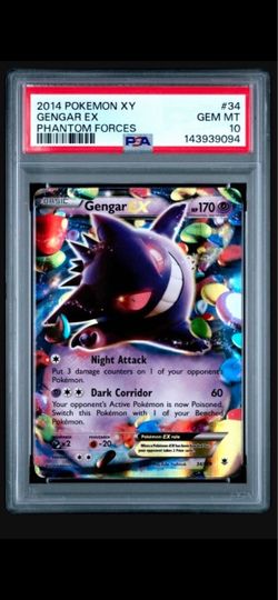Gengar EX Phantom Forces PSA 10 Pokemon Card
