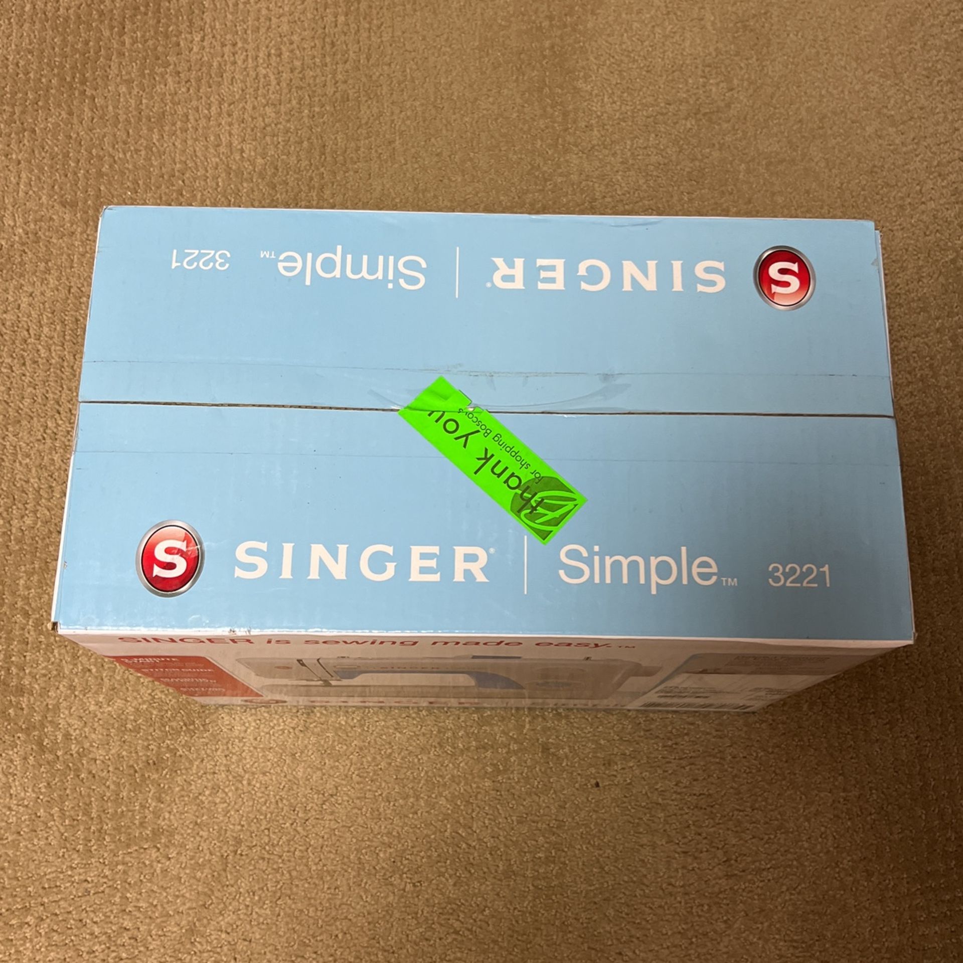Singer Sewing Machine Model 3221