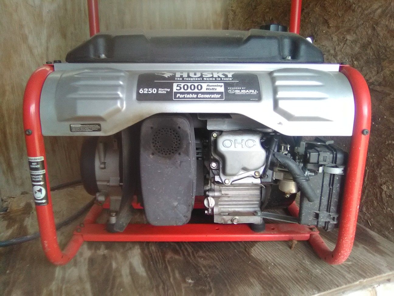 Husky generator 5000 running watts