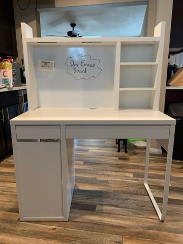 Computer Desk With Back Dry Erase Board