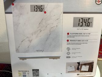 Taylor Digital Bathroom Scale 400 lb Capacity – Marble Glass – New in Box