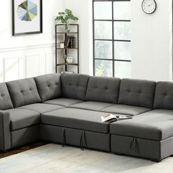 Big Sectional Sofa Sleepers New In Box ( No Display To See)