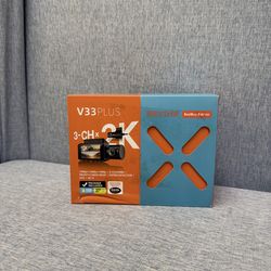 Rexing - V33 3 Channel 1440p+1440p+1440p Resolution Dashcam with Front, Cabin and rear camera