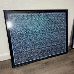 Vintage NVISION GRAFIX Desert Serenade Holusion Art Framed Print Wall Art