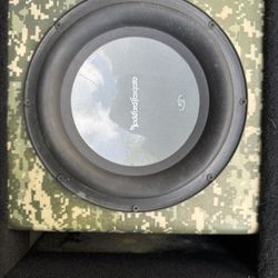 Rockford Fosgate Punch P2 car subwoofer in a ported enclosure