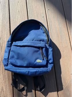 Lacoste medium size blue backpack