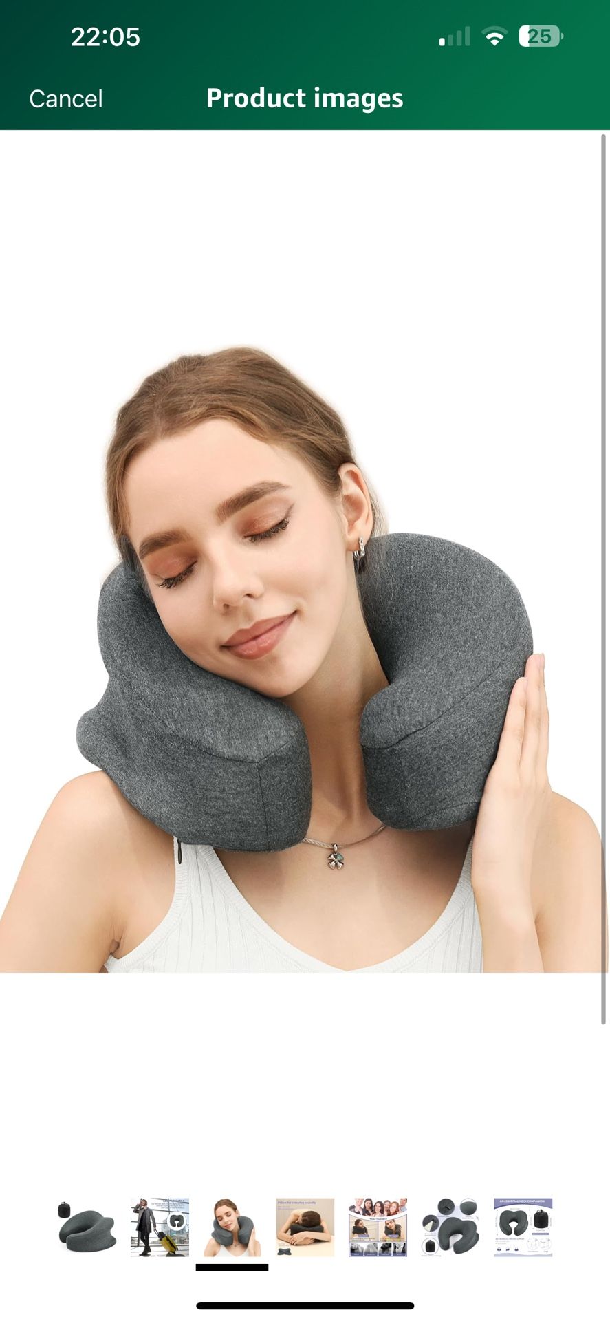 Memory Foam Neck Pillow For Car And Airplane Desk Napping Pillow