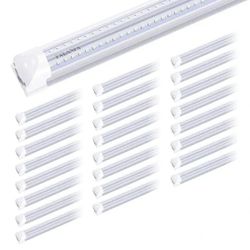 T8 Integrated LED Tube Lights 4ft V-Shape 36W 3600LM 6000K 6 Pack