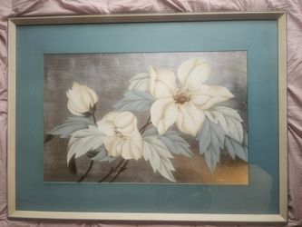 Or best offer. Artist S. Harris Framed Hawaiian Hibiscus Floral Still Life Airbrush