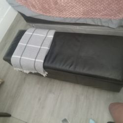 Leather End Of Bed Storage Bin