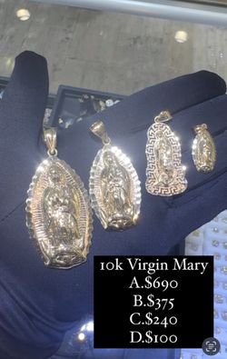 10k Virgin Mary Pendants