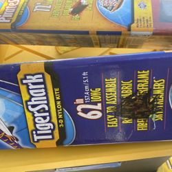 62 inch tiger shark 3-D nylon Kite