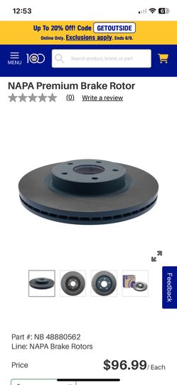 Nissan Altima 2007 2008 2009 2010 2011 2012 2013 New Brake Rotors