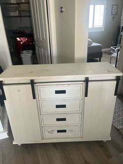 White drawers