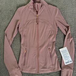 Pink  Lululemon Jacket Gold Zipper - Size 6